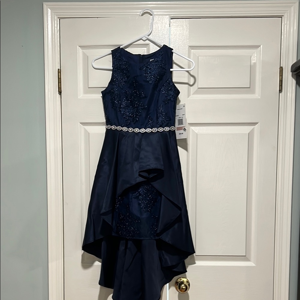 Elegant Navy Blue Kids Dress